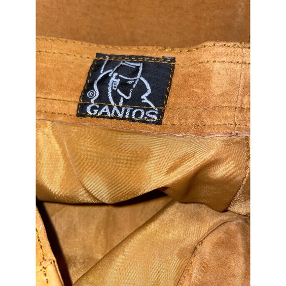 Gantos Vintage Women's Genuine Suede Bermuda Shorts size 11/12 Pleated Lined - Picture 6 of 9
